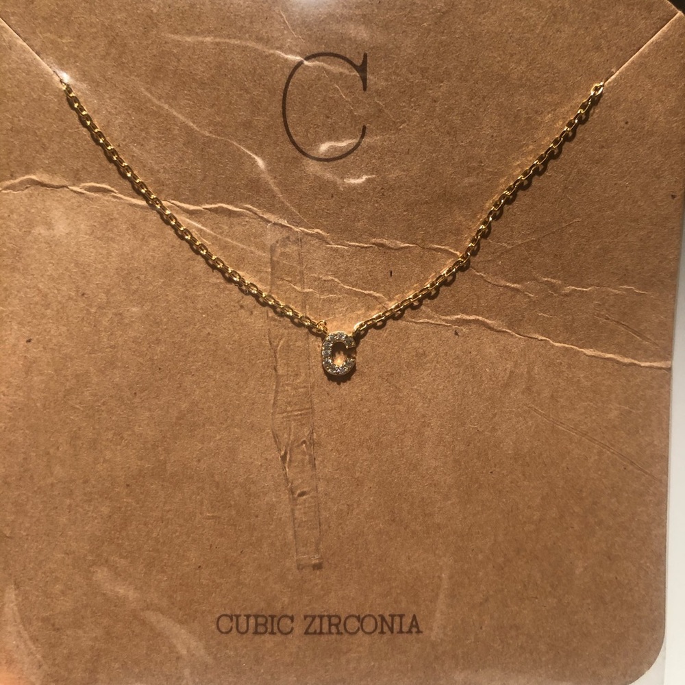 Never worn “C” Necklace